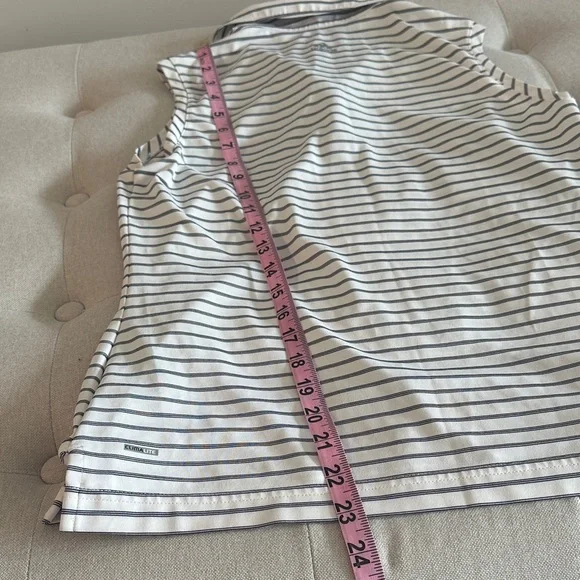 Adidas Sleeveless Striped Polo Golf Tank - Picture 8 of 10